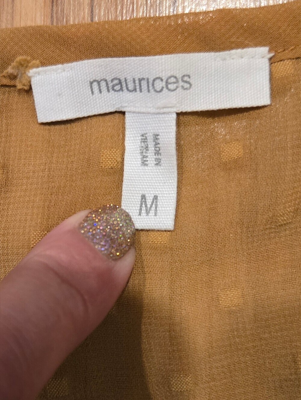 Maurices Mustard Textured Ruffle-Hem Jacket - Picture 5 of 8